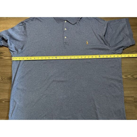Polo Ralph Lauren 3XLT Navy Blue Short Sleeve Soft Stretch Cotton Polo Shirt - Picture 3 of 6